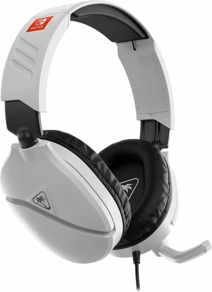 Kufje Turtle Beach Recon 70 NS2 me kabllo 3.5mm për Nintendo Switch, altoparlantë 40mm, mikrofon flip-to-mute, të bardha