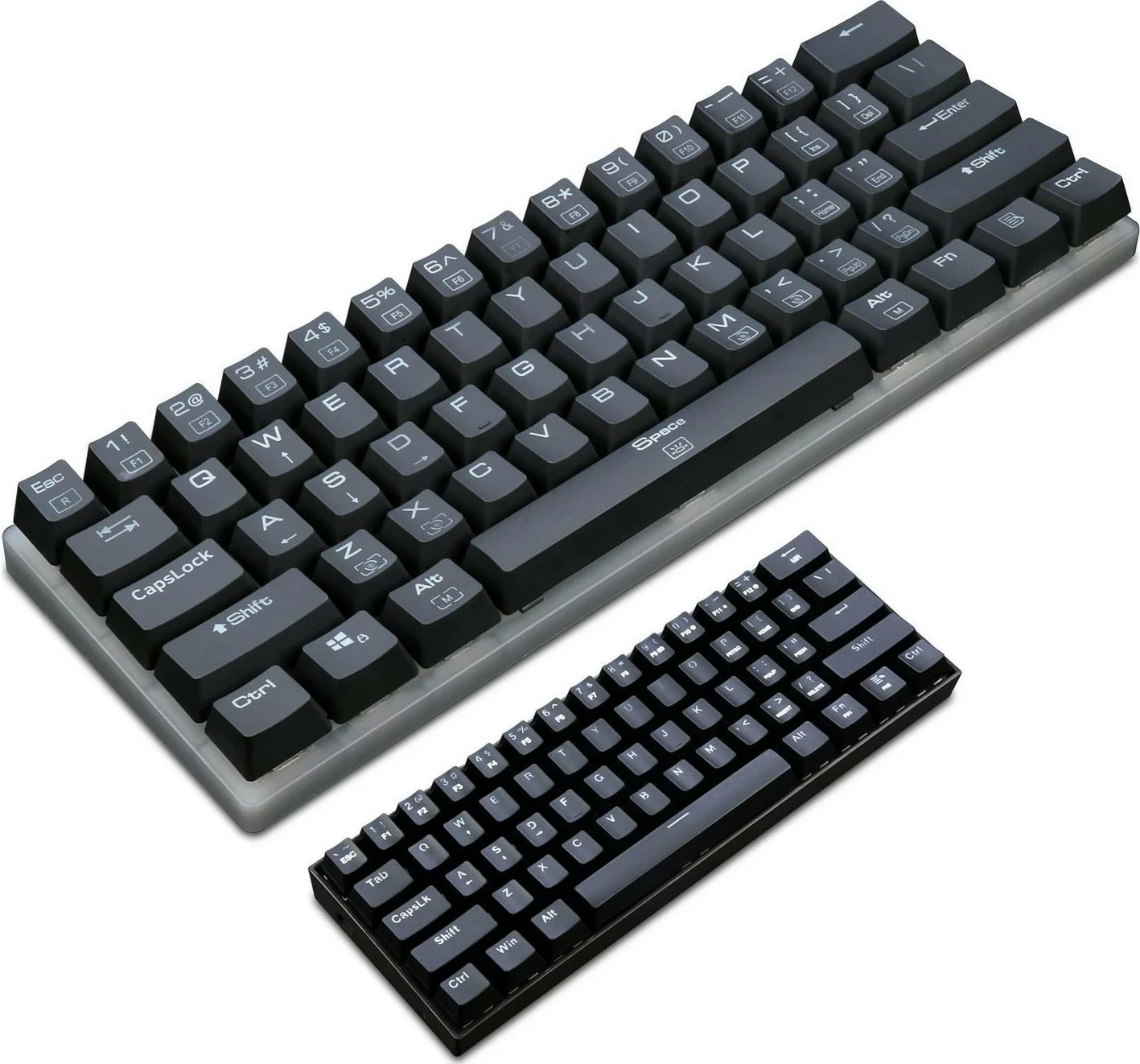 Tastierë mekanike Redragon K605 Alien, 60%, RGB, Red Switch, e zezë