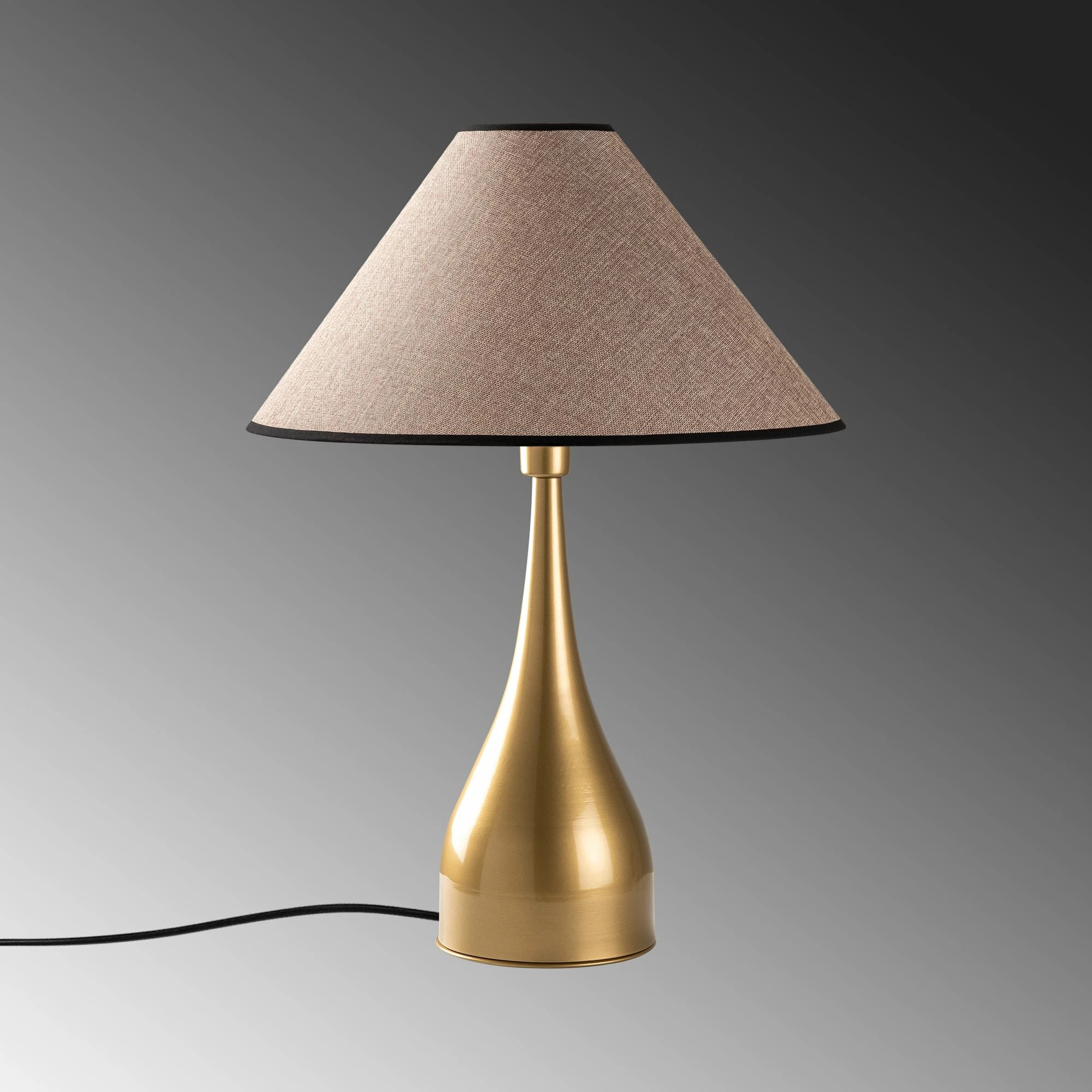 Llambë tavoline Opviq, Luna - 15273, ngjyrë ari dhe kafe e çelët