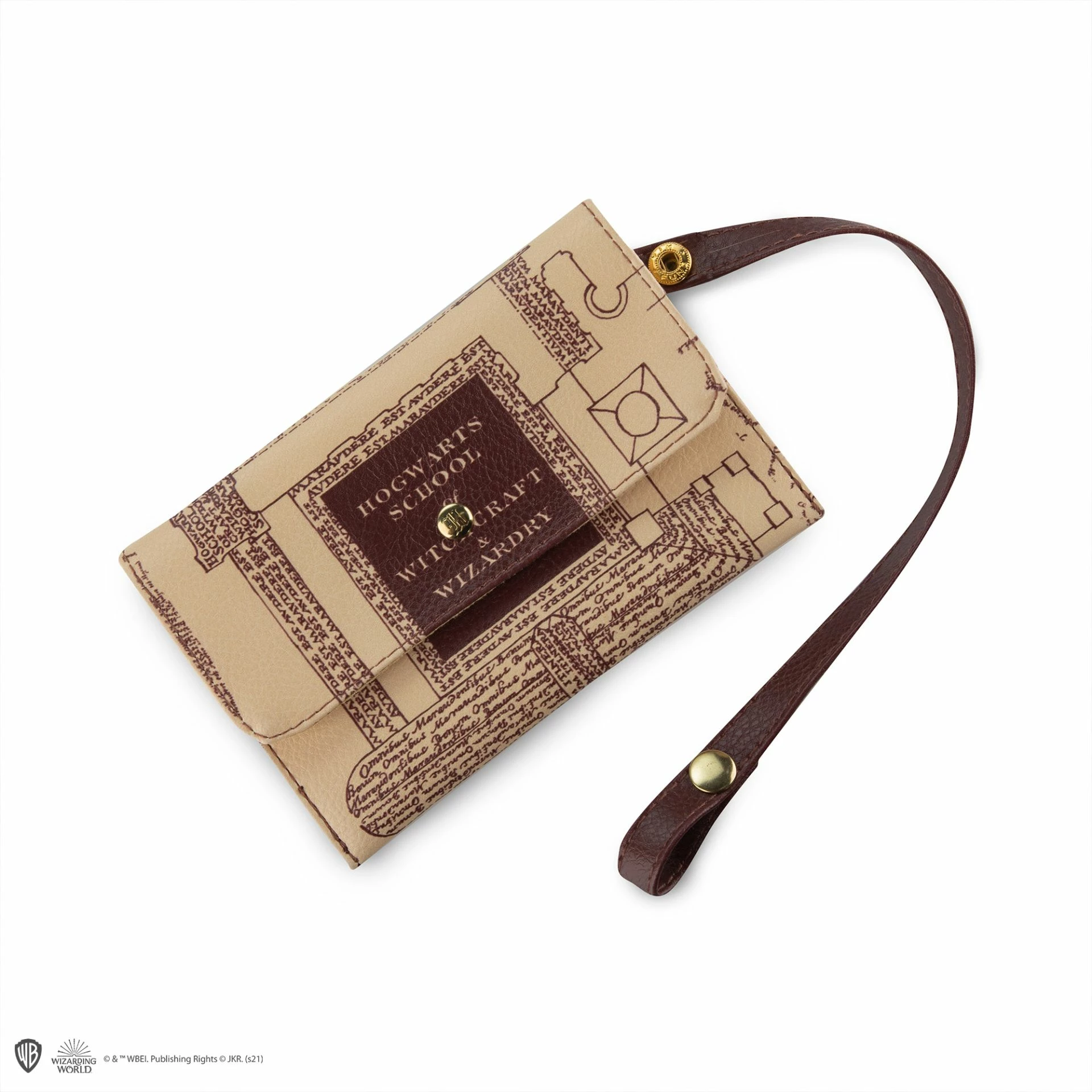 Çantë shopping Cinereplicas Marauder's Map 30×35×20 cm PVC, bezhë/kafe, me çantë të vogël