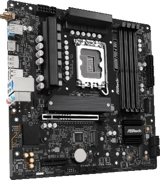 Pllakë amë ASRock B860M Pro-A WiFi, micro ATX, Socket 1851, 256 GB, e zezë