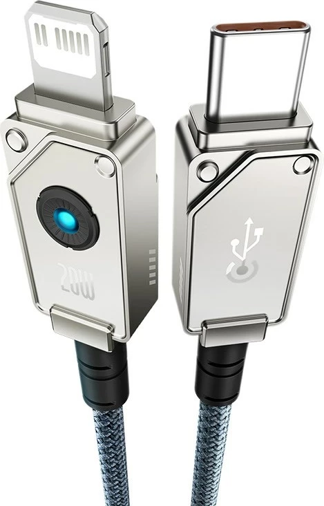 Kabllo Baseus Unbreakable USB C në iP, 2 m, 20 W, E zezë