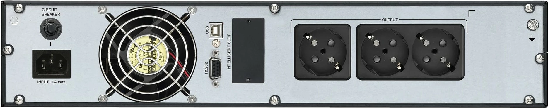 UPS FSP Champ Rack 2K, Double-conversion, 2 kVA, 1800 W, Pure sine, 120 V, 300 V