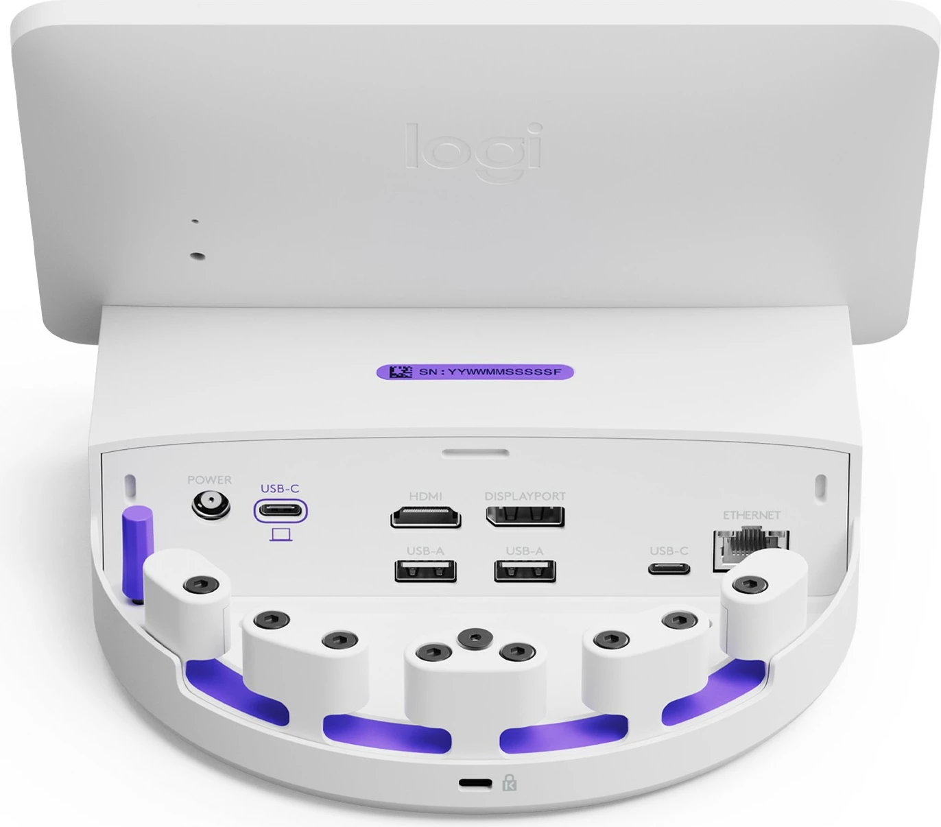 Docking station Logitech Dock Flex, 8 inch, IPS, Bluetooth 5.0, Wi-Fi, bardhë