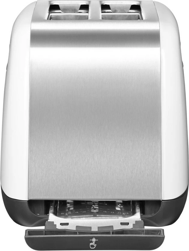 Toaster KitchenAid 5KMT2115EWH, 2 feta, 1100 W, Inox, Bardhë