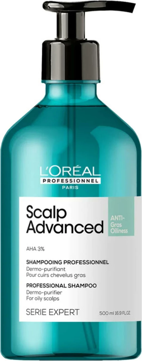 Shampo L'Oréal Professionnel Scalp Advanced Anti-Oiliness, 500 ml