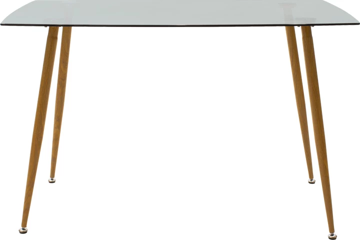 Set tavoline me karrige Chloe-Caron, 5 pjesë, ngjyrë gri e errët/zezë, 120x70x75cm