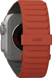Rrip silikoni për Apple Watch UAG Pathfinder, magnetik, 42/44/45/46/49mm, portokalli