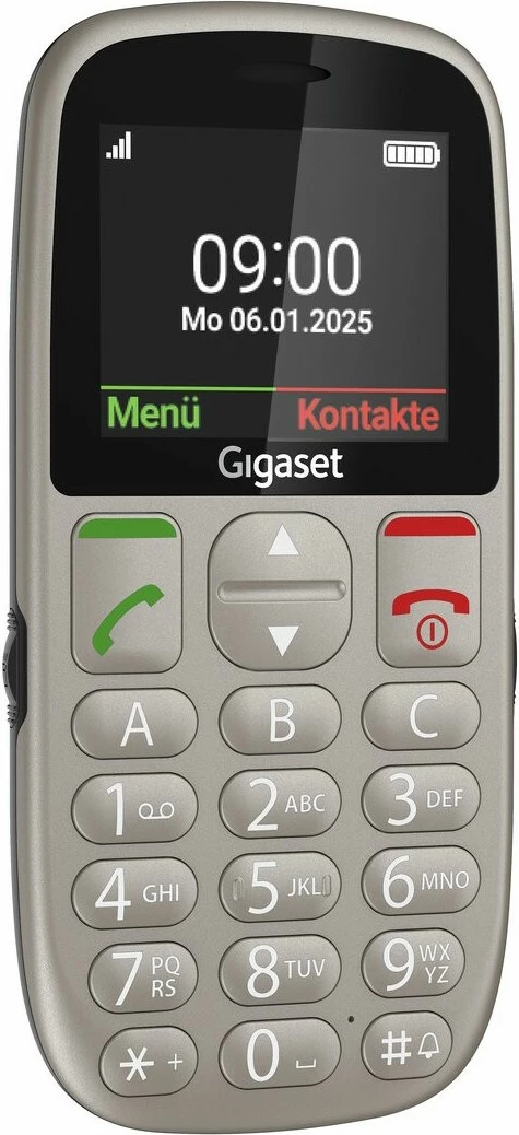 Celular Gigaset GL395 Dual Sim, 32MB, Titanium Silver