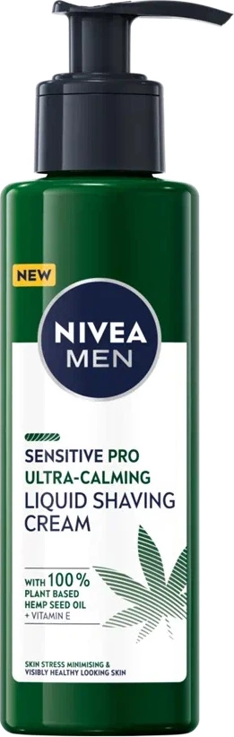 Krem për rroje për meshkuj Nivea Sensitive Pro Ultra-Calming Liquid, 200ml