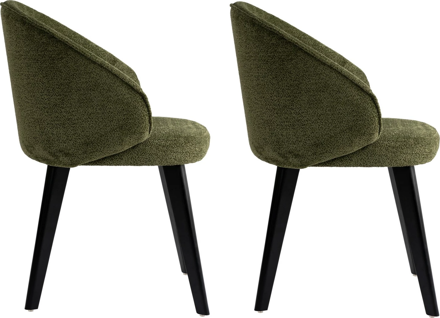 Set karrigesh (2 copë) Skye Decor, Bentley, e gjelbër, e zezë