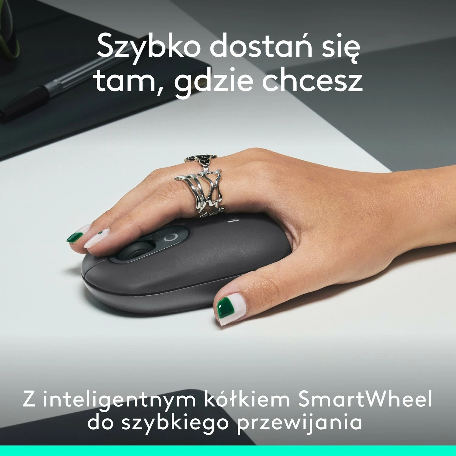 Maus Logitech POP ICON, Bluetooth, Grafit