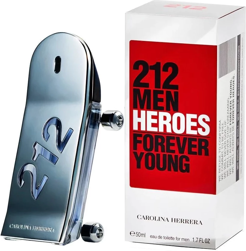 Eau de Toilette për meshkuj Carolina Herrera 212 Heroes Forever Young, 50ml