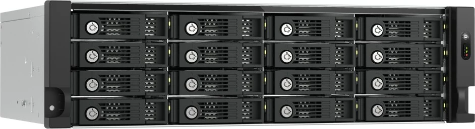 Kasë rrjeti QNAP TL-R1600PES-RP, 16 vende, rackmount 3U, PCIe, SATA, e zezë