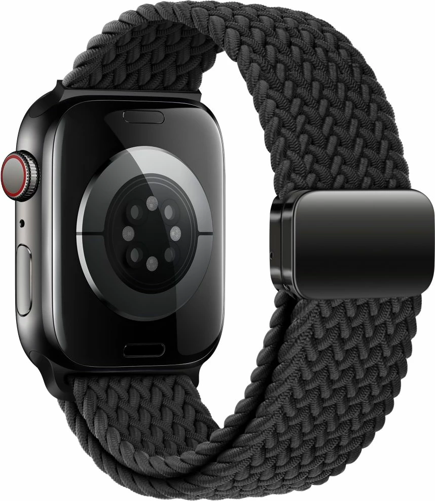 Rrip najloni për smartwatch Tech-Protect Nylonmag, për Apple Watch 4/5/6/7/8/9/SE (38/40/41 mm), i zi
