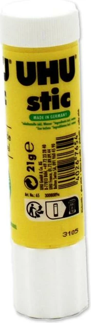 Ngjitës në shkop, UHU, Stic 21g, e verdhë