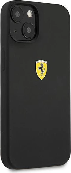 Mbështjellës Ferrari FESSIHCP13SBK për iPhone 13 mini 5.4", silikon, zi