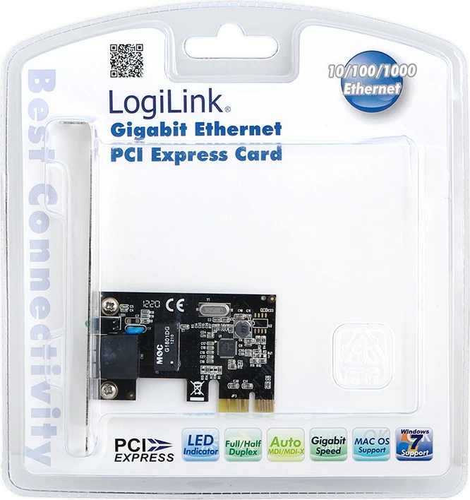 Kartë rrjeti Gigabit LogiLink PC0029A, PCI Express, 1 x 10/100/1000 Mbit/s