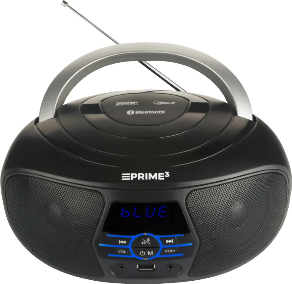 Boombox PRIME3 ABB11BT NANO, Bluetooth, FM, USB, i zi/argjendtë