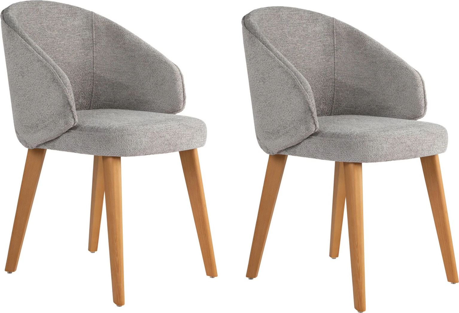 Set karrigesh (2 copë), Skye Decor, Bentley, gri, lisi i errët