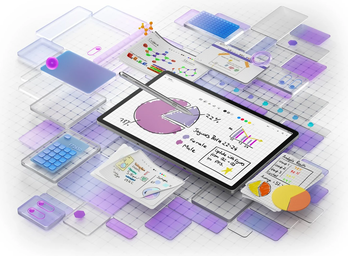 Tablet Lenovo Idea Tab Pro G1 12.7", 8 GB RAM, 128 GB, 3K, Gri