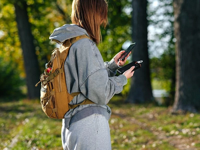 Power bank Tracer EnerGen 20000 mAh, e zezë, portokalli