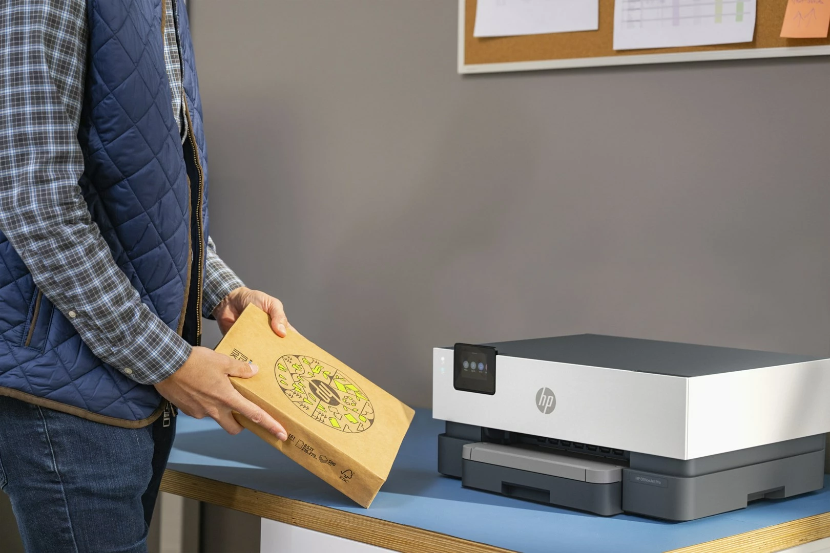 Printer ngjyrash HP OfficeJet Pro 9110b wireless, printim dyanshëm, Gri