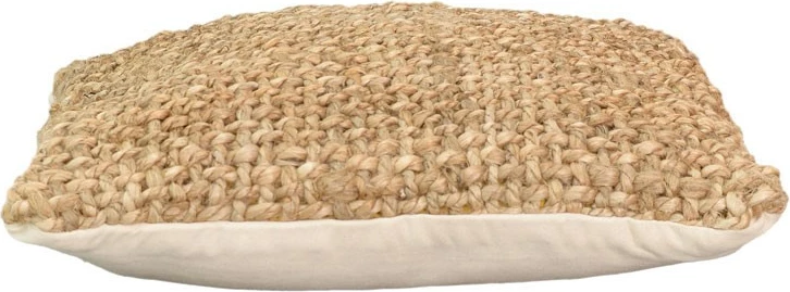Jastëk Petron Inart prej jute natyrale 45x45x2.5cm