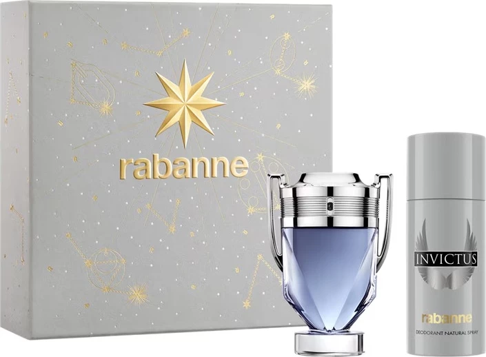 Set Eau de Toilette dhe deodorant për meshkuj Paco Rabanne Invictus, 100ml + 150ml