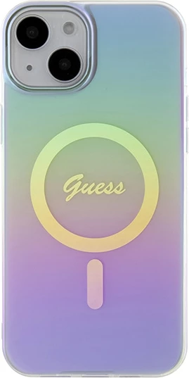 Mbështjellës Guess GUHMP15SHITSU për iPhone 15 6.1", MagSafe, vjollcë