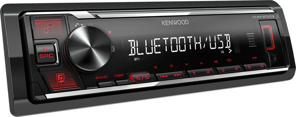 Radio marrës Kenwood KMM-BT209, Bluetooth, USB, i zi