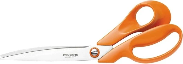 Gërshërë profesionale Fiskars 27cm, çelik inox, dorezë portokalli