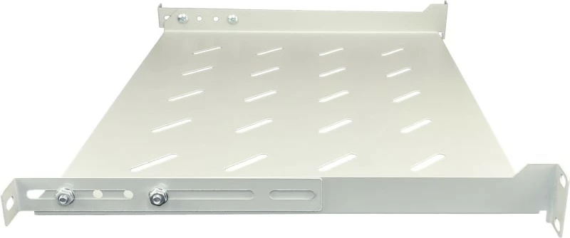Raft fiks ALANTEC për kabinete 19", 1U, 350mm, Gri