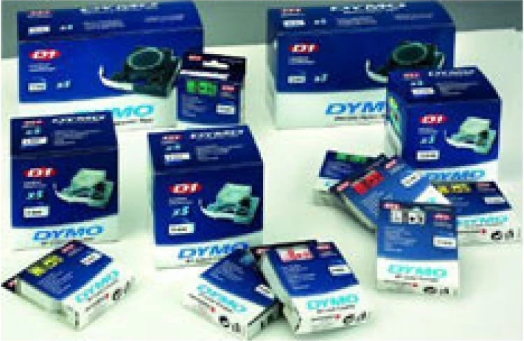 shirit etiketime, Dymo, D1 40916 (S0720710), 9mm x 7m, poliester, i zi mbi blu