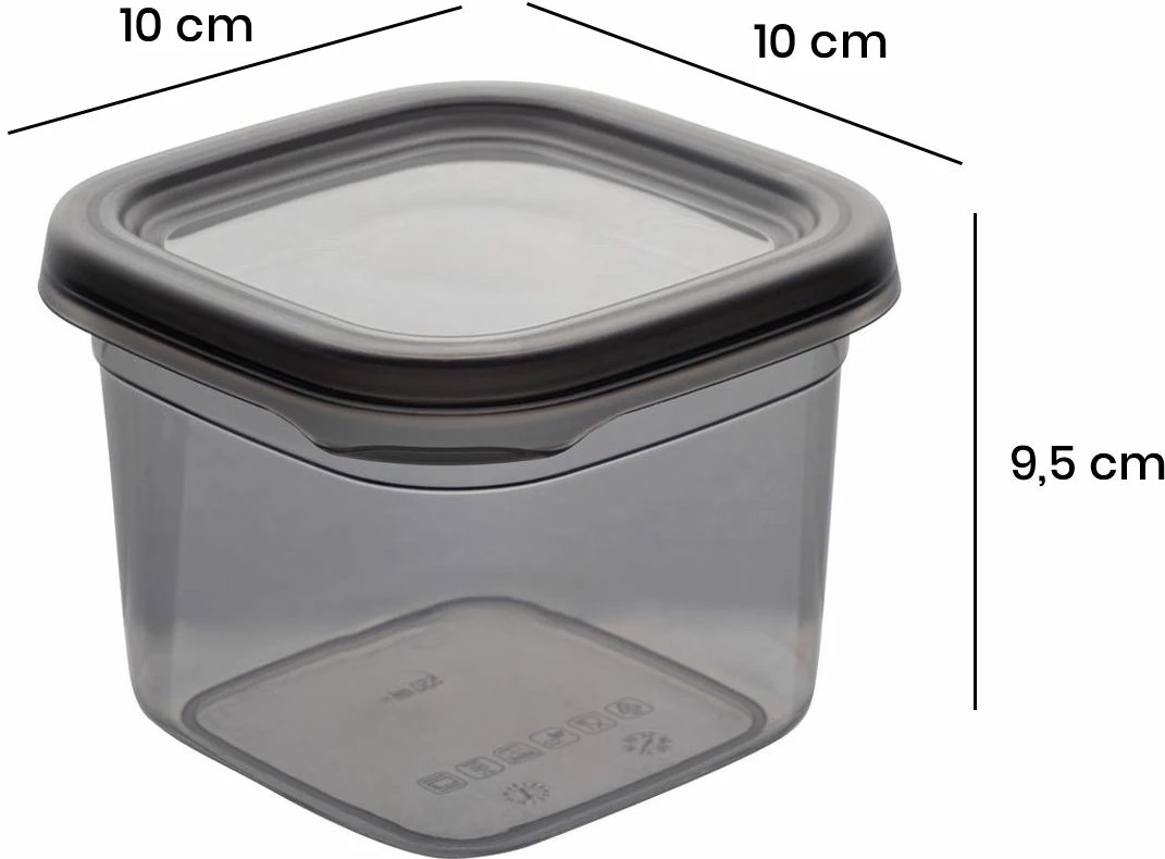 Set kuti për organizim (6 copë), ngjyrë antracit, BNMPEGYAS06-5 KAS