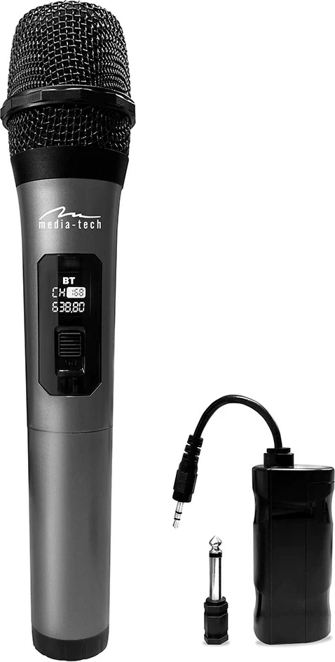Mikrofon karaoke pa tela Media Tech MT398, Gri