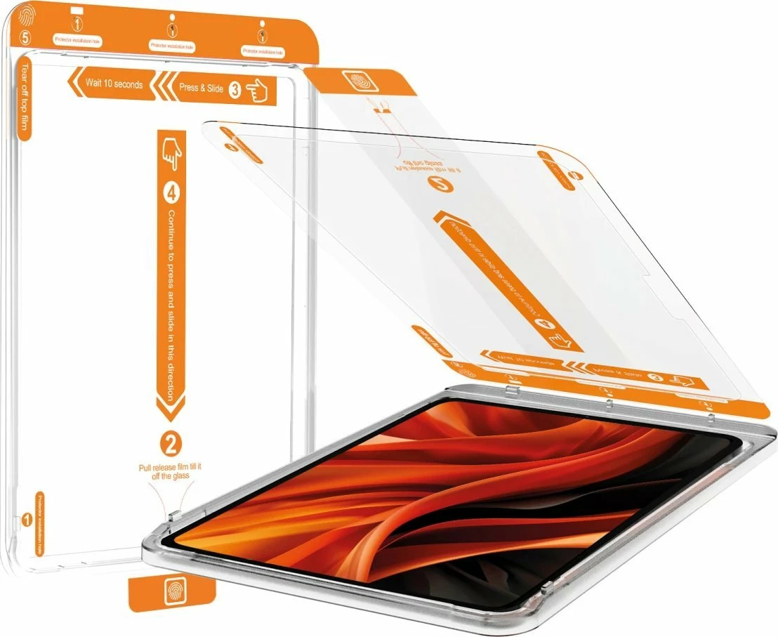 Xham mbrojtës Mobile Origin Screen Guard për iPad 10.9\" 2022 (10th Gen), 9H, 2.5D, 6 shtresa
