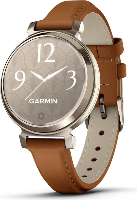 Smartwatch Garmin Lily® 2 Classic – Cream Gold with Tan Leather Strap