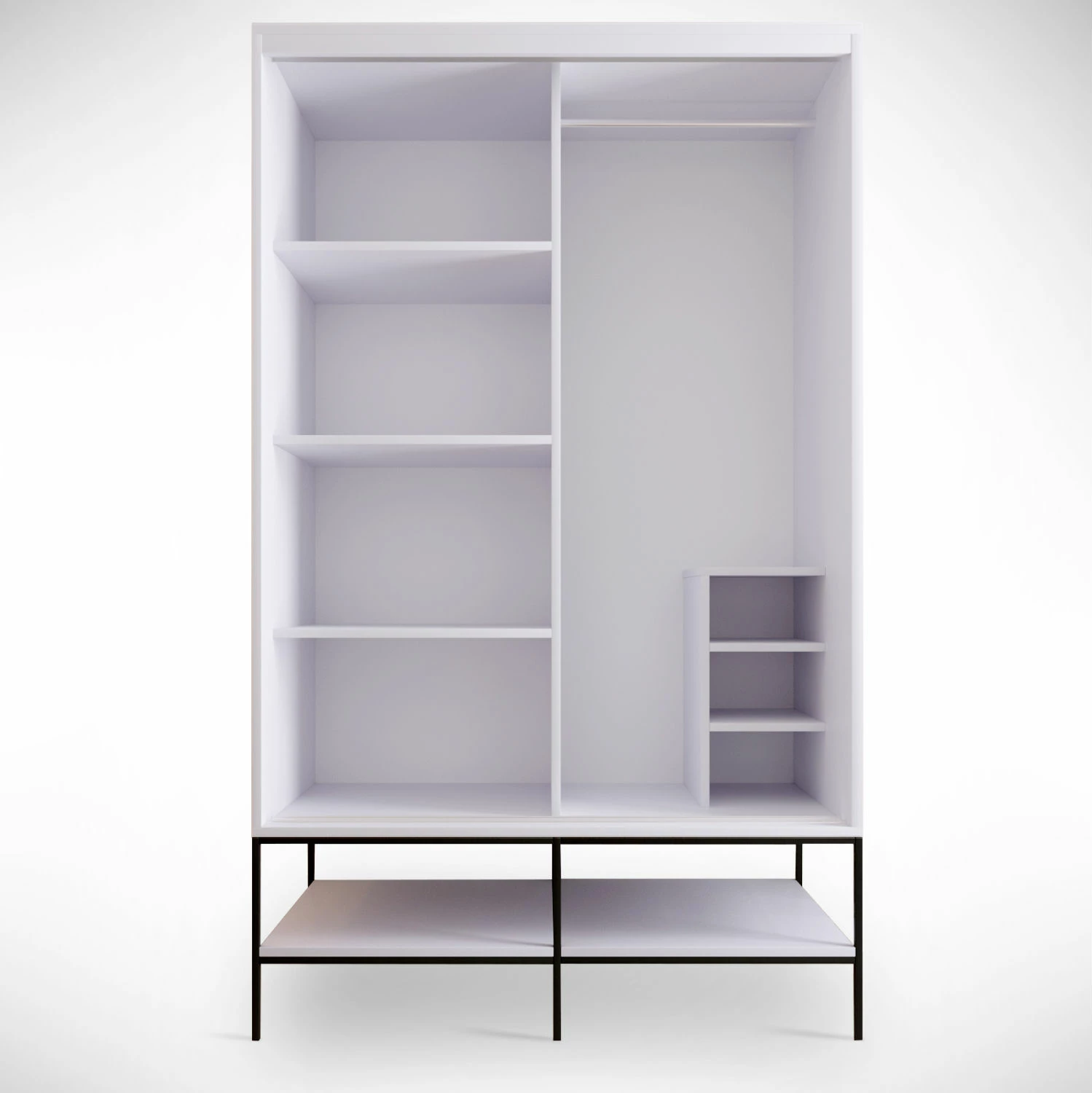 Dollap Hanah Home, Martin 120, bardhë, zi, ari