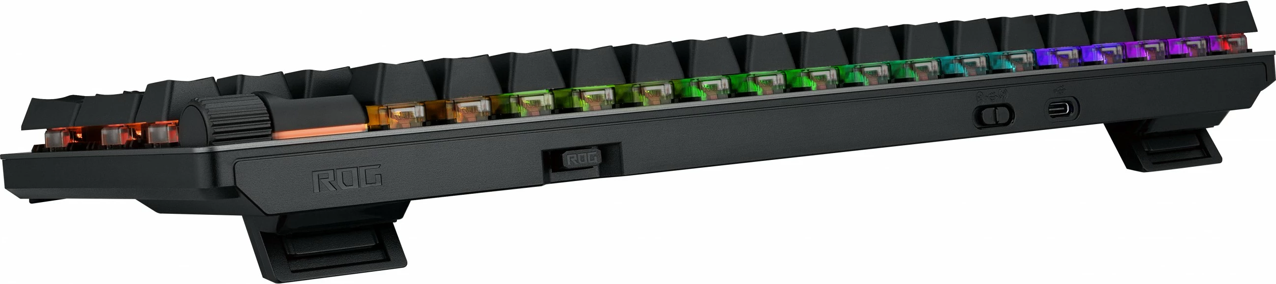 Tastierë gaming ASUS ROG Strix Scope II 96 RX Wireless, 96%, me drita RGB, lidhje USB/RF/Bluetooth, e zezë