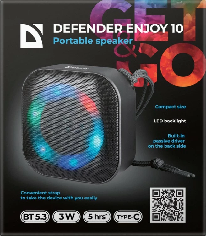 Altoparlant Bluetooth Defender Enjoy 10, 3W, i zi