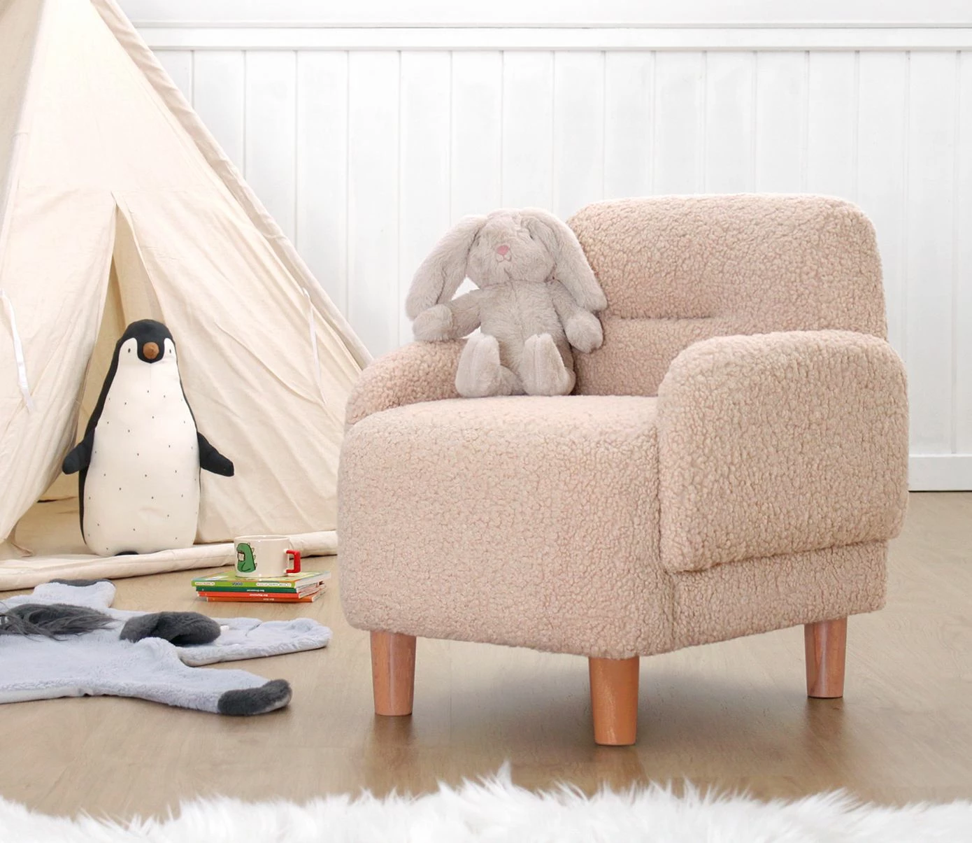 Karrige fëmijësh me krahë, Cobie Teddy, ngjyrë pluhuri