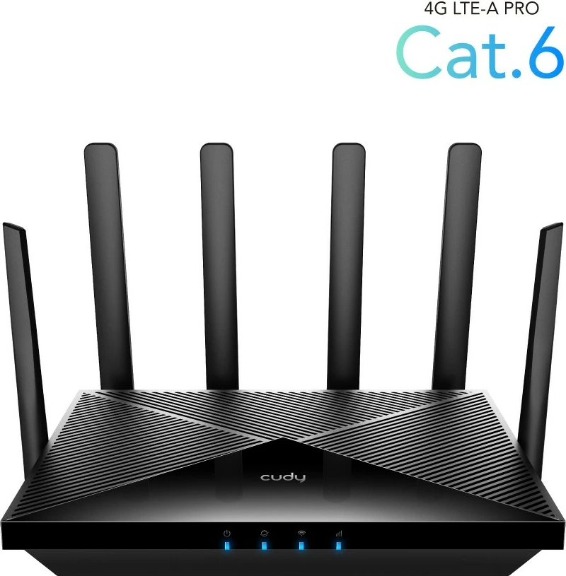 Ruter Wi‑Fi 4G LTE CAT6, Cudy LT700, AC1200, 4x Gigabit, 2x SIM, i zi