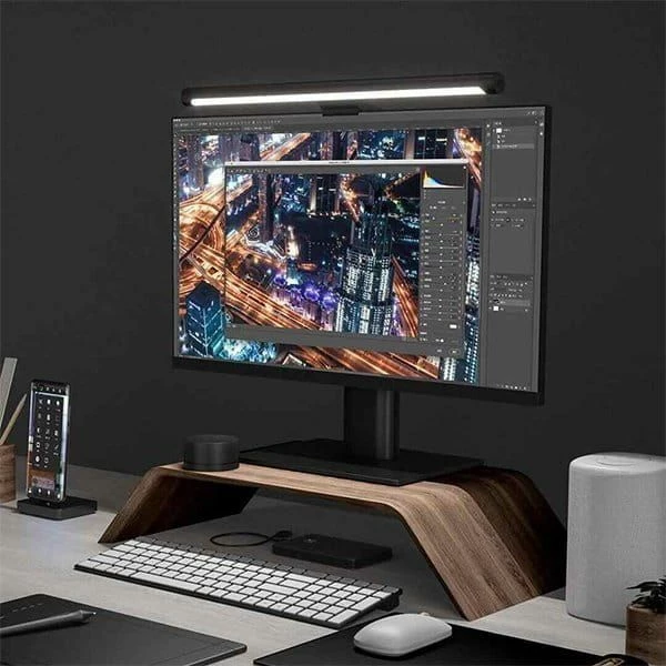 Llambë monitori Xiaomi Mi Computer Monitor Light Bar MJGJD01SYL, telekomandë pa tela, Ra95, e zezë