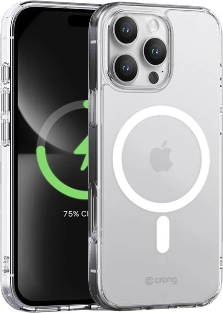 Mbështjellës CRONG Clear MAG Cover për iPhone 16 Pro, 6.3", MagSafe, Transparent