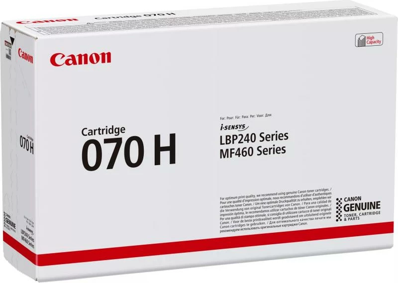 Toner Canon Cartridge 070 H 5640C002 rendiment i lartë deri 23,700 faqe e zezë