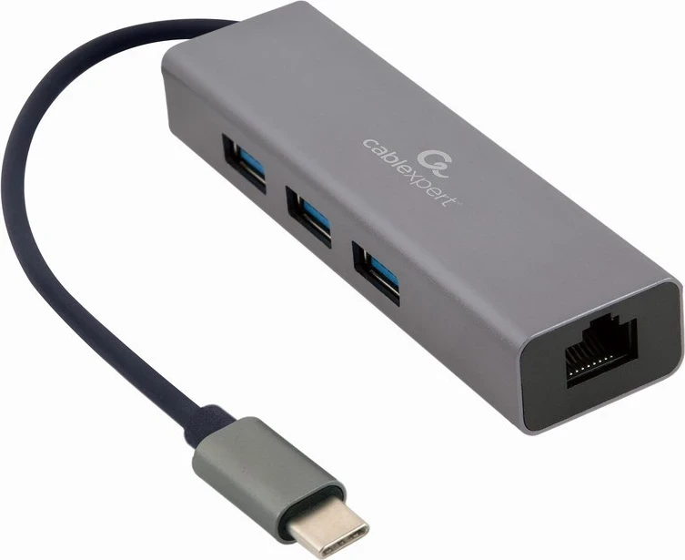 Përshtatës rrjeti Gembird A-CMU3-LAN-01 USB-C, 3x porte