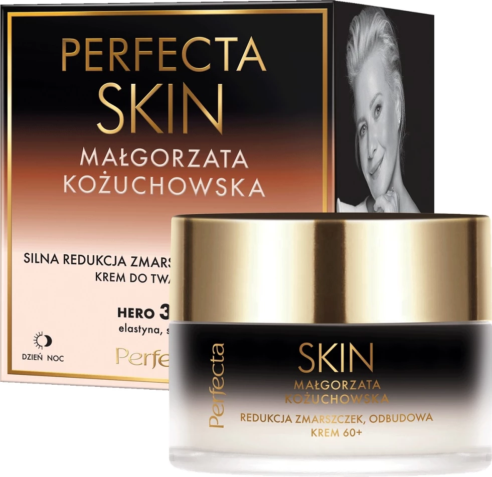 Krem kundër rrudhave për femra Perfecta Małgorzata Kożuchowska Skin Anti-Wrinkle Day and Night Cream 60+, 50ml