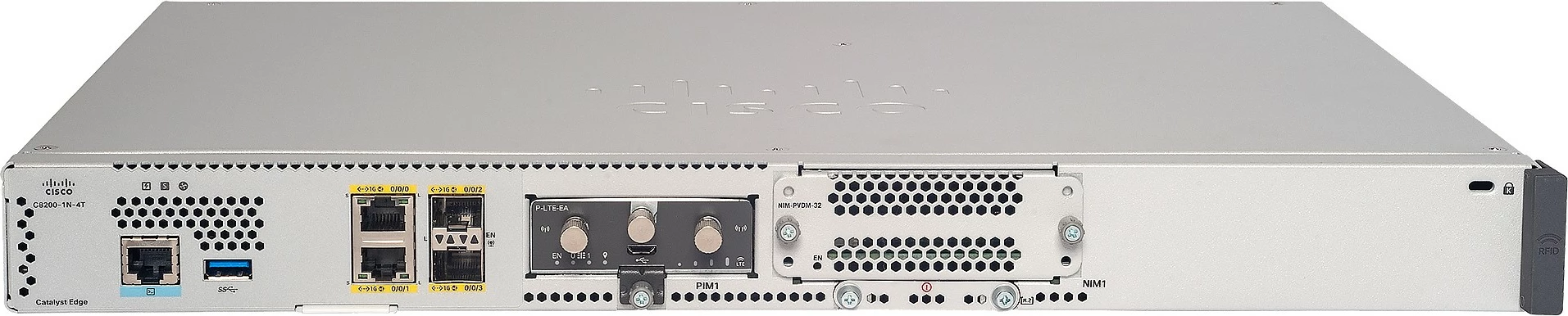 Router Cisco Catalyst C8200-1N-4T, 16GB, 4x Gigabit Ethernet, gri