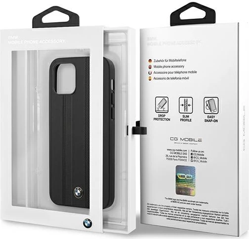 Mbështjellës BMW Signature Tire Marks për iPhone 12 mini, Hardcase, i zi